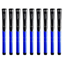 Winn Dri-Tac Midsize (+1/16") Svart/Blå - 9 Delars Golfgrepp Paket