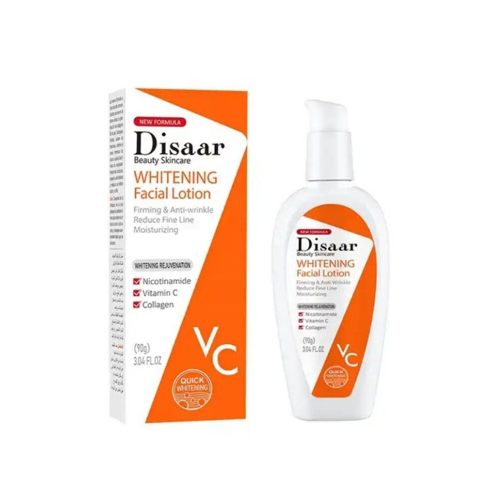 Disaar Vitamin C Facial Lotion, Anti-Wrinkle, Firming, and Collagen-Enriched Moisturizing Face Lotion - 90g