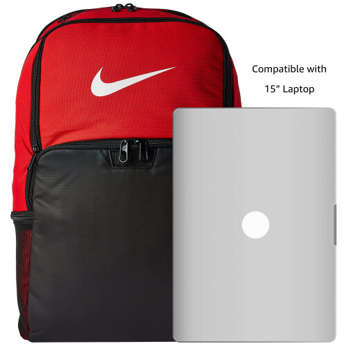 Nike NIKE Brasilia XLarge Backpack 9.0  University Red/Black/White  Misc 2
