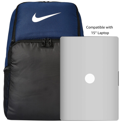 Nike NIKE Brasilia XLarge Backpack 9.0  Midnight Navy/Black/White  Misc 2