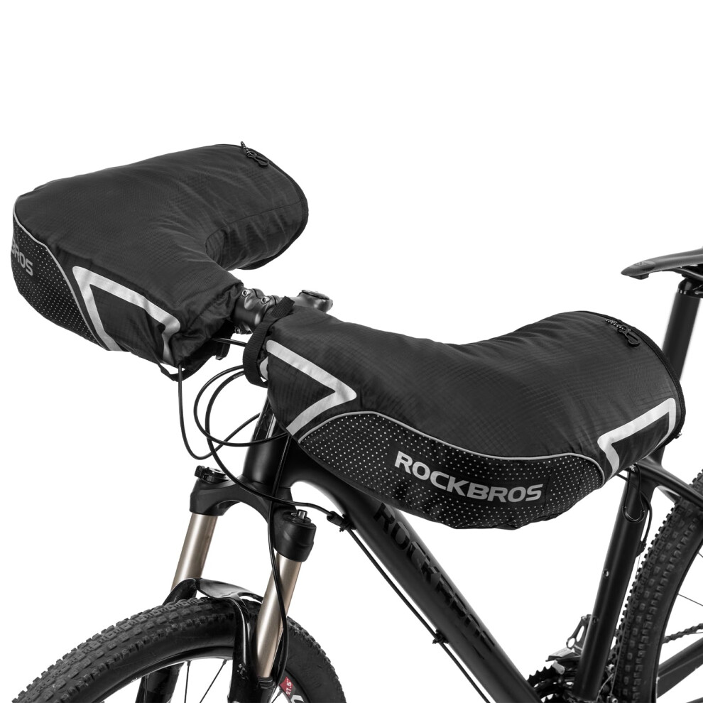 ROCKBROS Bike Handlebar Mittens Winter Extreme Cold Weather Mountain C