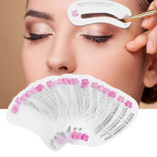 24 PCs Mainces de sobrancelha para sobrancelha Modelos de modelagem de kit de est   ncil de sobrancelha Kalolary