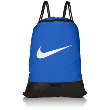 Nike Brasilia Training Gymsack Rugzak met trekkoord, ritsvak en versterkte onderkant Game Royal/Game Royal/Wit