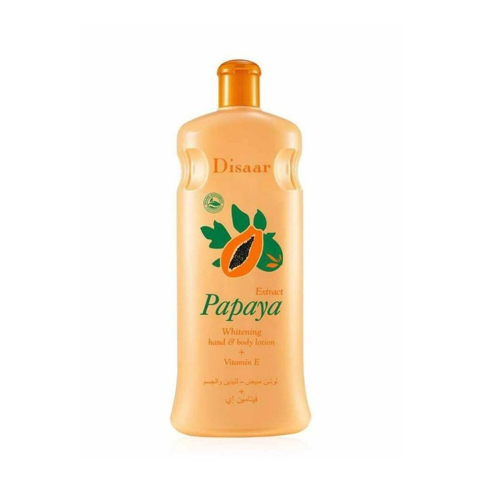 Disaar Papaya Lotion |Provides lasting moisture| Nourishing and Hydrating Skin Care - 600ml