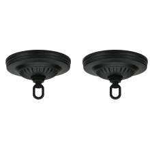 Satco Canopy Kit Black Fin 5 """" Dia. N   mero do modelo SAT (2 pacote)