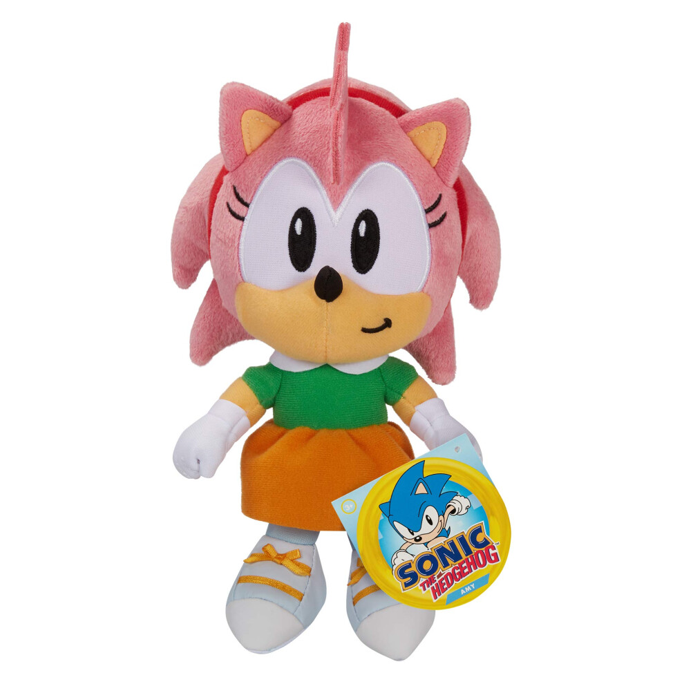 Sonic The Hedgehog Amy 7-Inch Plush Collectible Stuffed Figure
