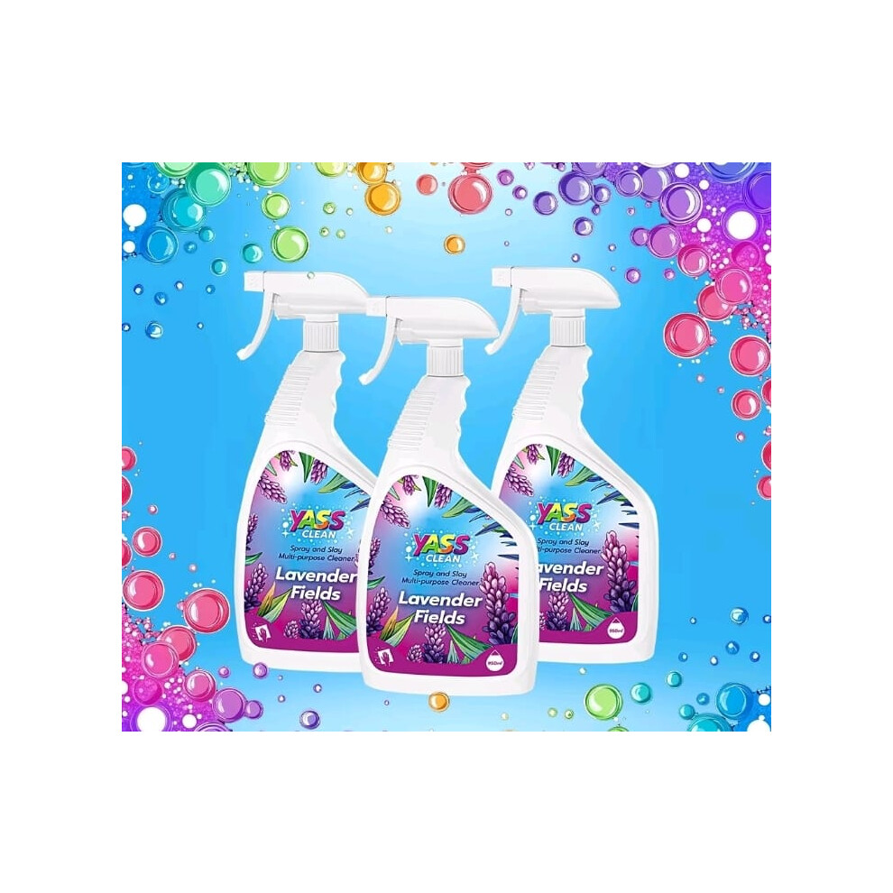 Lavender (3Pack Fields) Multi-Purpose Anti-Bacterial Surface Cleaner 950Ml