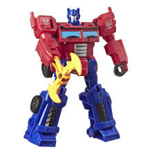 Transformers Toys Cyberverse Action Attackers Scout Class Optimus Prime Action Figure - Movimento de ataque Energon Axe repetvel - para crianas