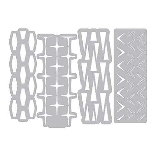 Sizzix Retro Επαναλαμβανόμενα Κοπτικά, Μία Ίντσα, Πολύχρωμα 1
