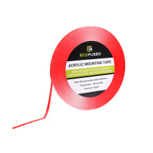 Eco -fusioneret akrylmonteringstape - 1/4 """" X 12,6 yards - Ultra st?rk dobbeltsidet vedh?ftning - Gennemsigtig - aftagelig - alle typer overflad