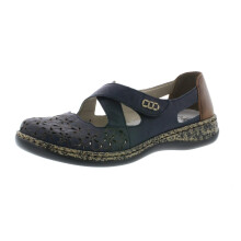 Rieker Damen-Slipper - F Blau (5) Gr. 41