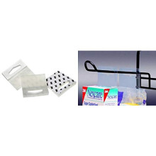 ScotchPad 1075 Hang Tab  2 in L x 2 in W x 13.5 mil T  Polyester  Clear