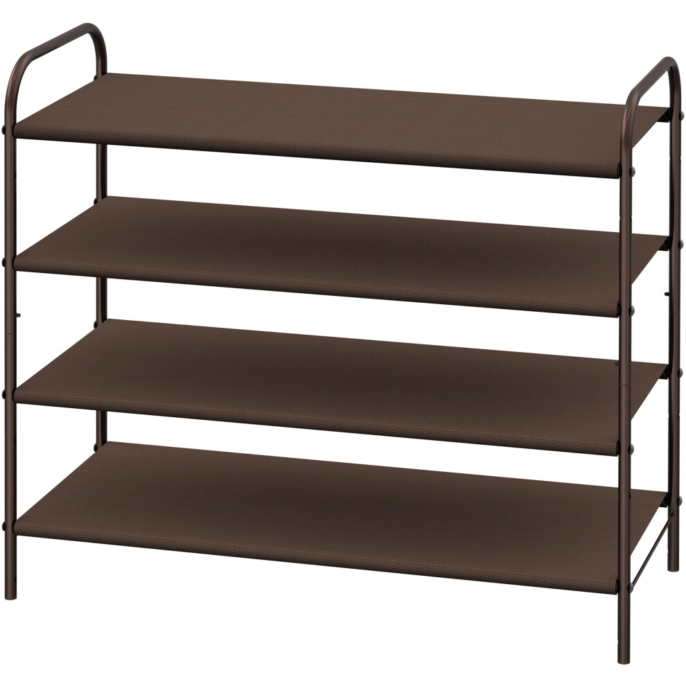 Simple Houseware 4-Tier Shoe Rack Storage Organizer Bronze