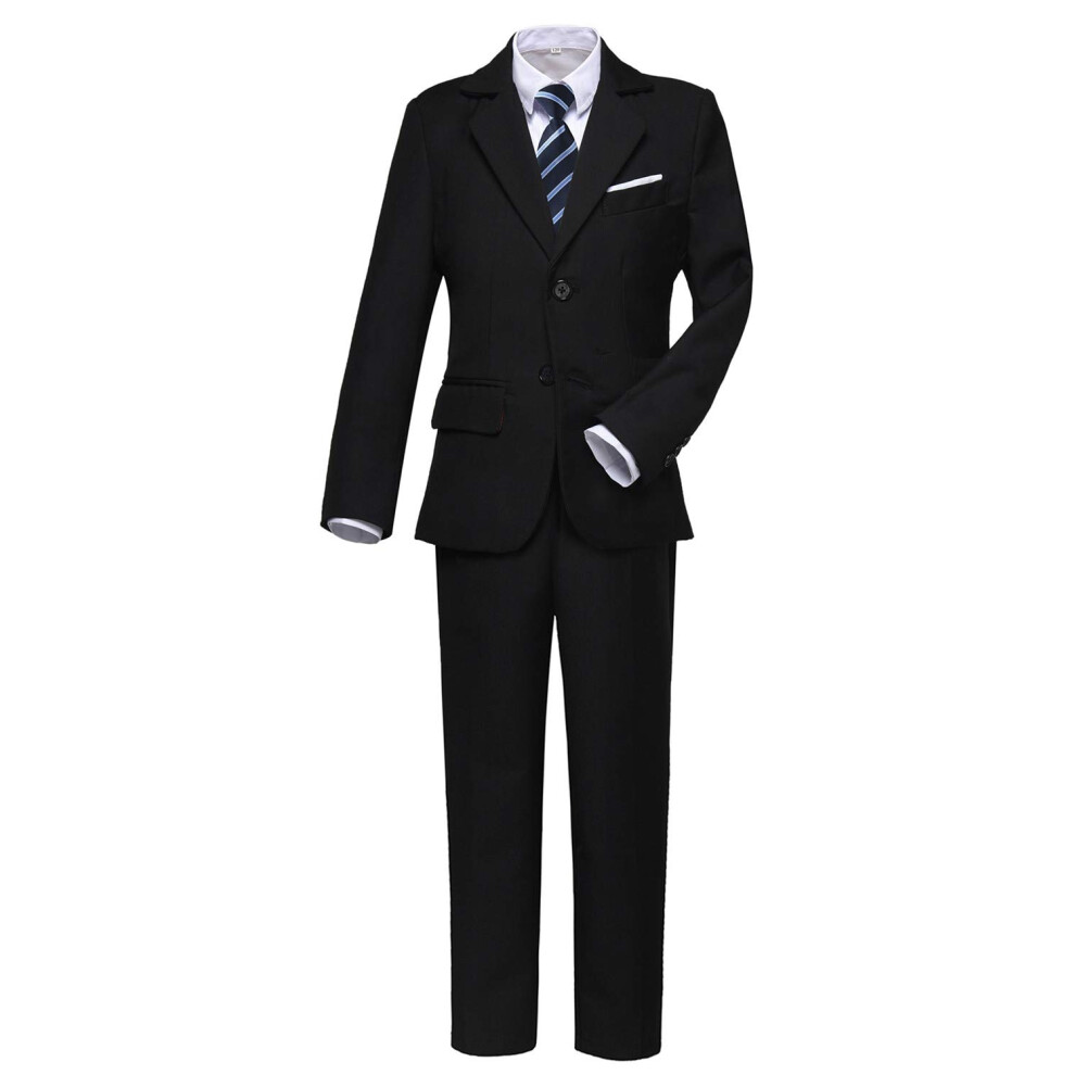 Costume pour gar   ons, costume pour enfants, coupe slim, smoking, blazer, gilet, pantalon, chemise et t-shirt