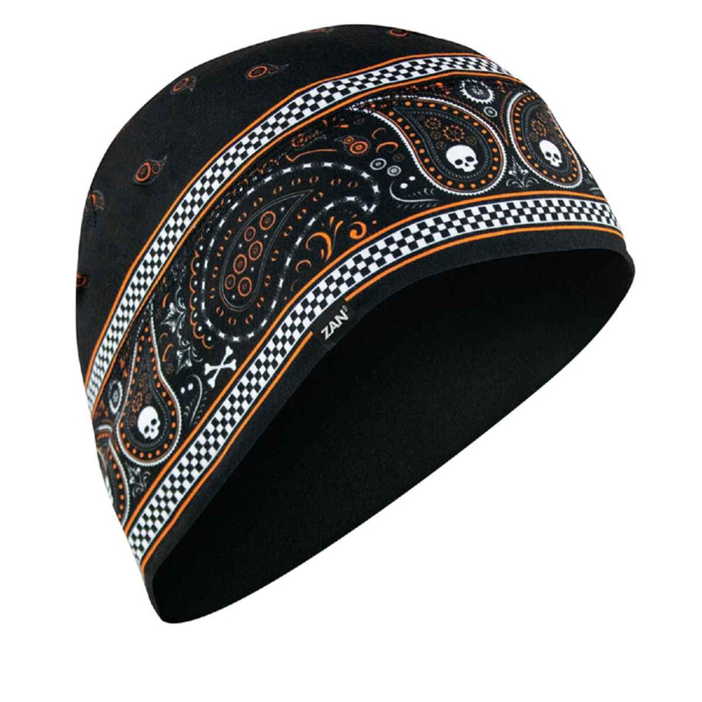 Zanheadgear Helmet Liner/Beanie Sportflex Series Black & Orange Classi Orange,Black 642608051819
