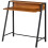 Homcom HOMCOM 2-Tier Storage Computer Workstation with Shelf, Metal Frame Walnut 9
