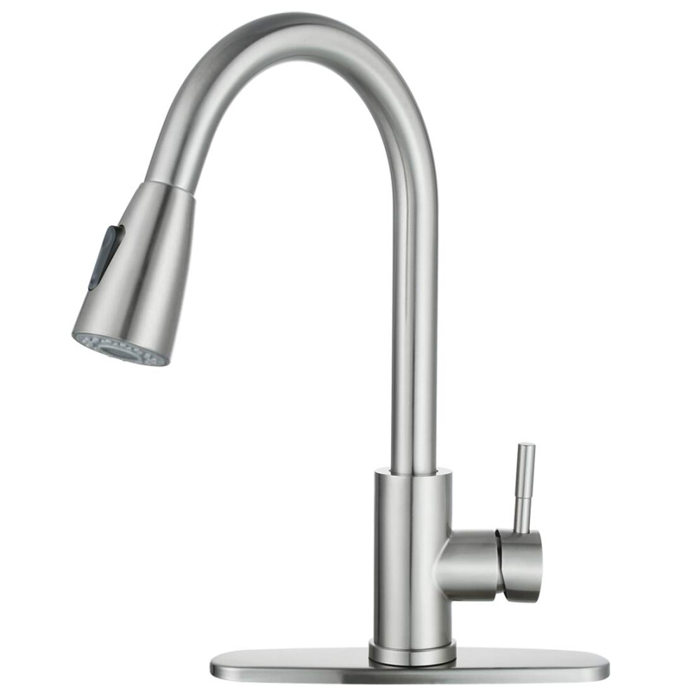 Robinet de cuisine WOWOW avec pulv   risateur Robinet d'   vier de cuisine SUS 304 en acier inoxydable