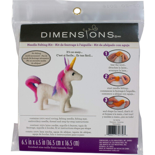 Dimensions Κιτ Βελόνας Φελτ με Μονόκερο 1