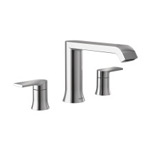 Moen T908 Genta LX TwoHandle Deck Mounted Modern Roman Tub Faucet Valve Required Chrome