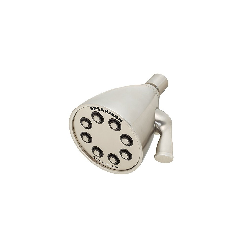 Speakman  Brushed Nickel S-2251-BN-E175 Signature Icon Anystream Adjustable Solid Brass Shower Head  175 gPM-image-OPC-PFSN9BW-NEW
