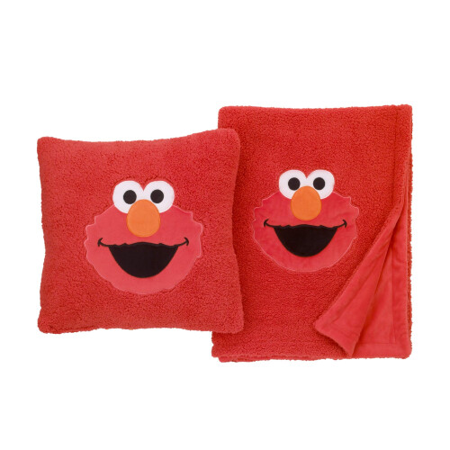 SESAME STREET Elmo Κόκκινη Μαλακή Μπλούζα Sherpa για Μικρούς με Απλικέ 2