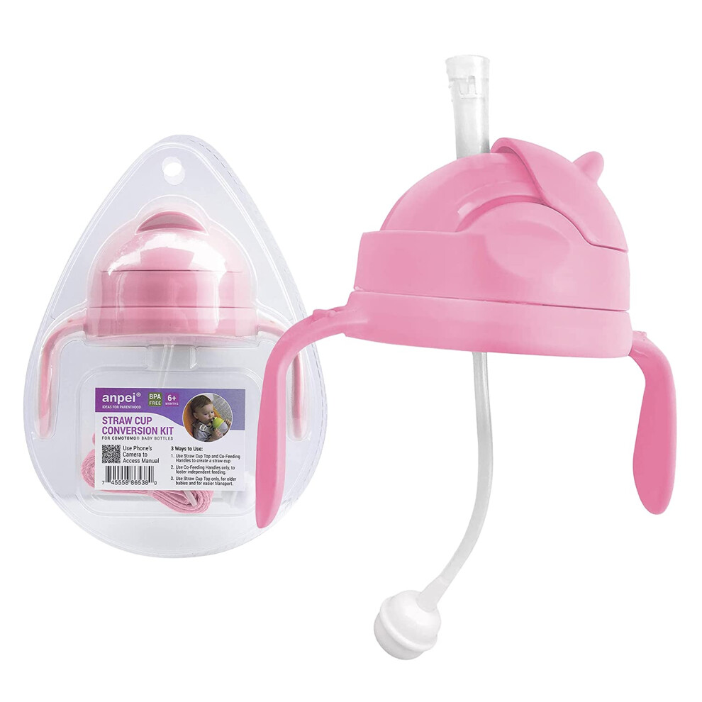 3-In-1 Straw Sippy Cup Conversion Kit For Comotomo Baby Bottle Anpei