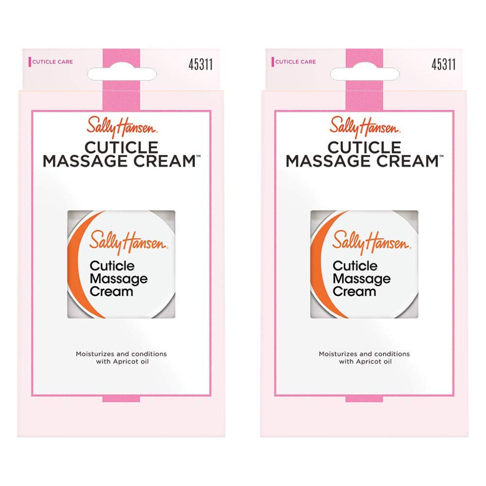 Sally Hansen Nail Treatment Cuticle Massage Cream, 2 CountPack of 1