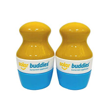 Duo BB Solar Buddies, nachfllbarer Roll-On-Schwammapplikator fr Kinder, Erwachsene, Familien, Reisegre, fasst 100 ml, reisefreundlich fr Sonnens