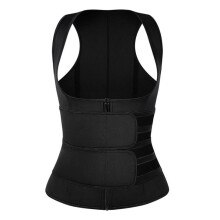 (black, L) Women Sauna Sweat Vest Waist Cincher Body Shaper Belly Faja Shapewear Neoprene Waist Trainer Corset