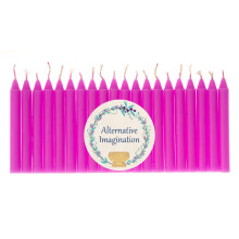 Set of 20 Pink  Unscented  4 Inch Tall Chime Candles Altar  Spell