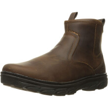 Skechers Mens Resment-korver Chelsea Side Zip Hiking Boot Dark Brown