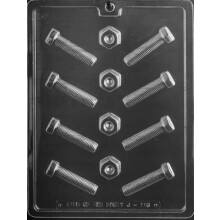 Bedstemor's Goodies J113 Nut & Bolt Chokolade Candy Form med eksklusive st?beinstruktioner