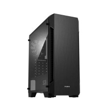 Zalman - S3 - ATX Mid -Tower PC Case - Fuld akryls sidepanel - 3X Case Fan 120mm Forinstalleret sort