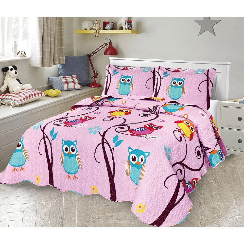 Couvre-lit 3 pi   ces Sapphire Home pour enfants, gar   ons et adolescents, taille compl   te