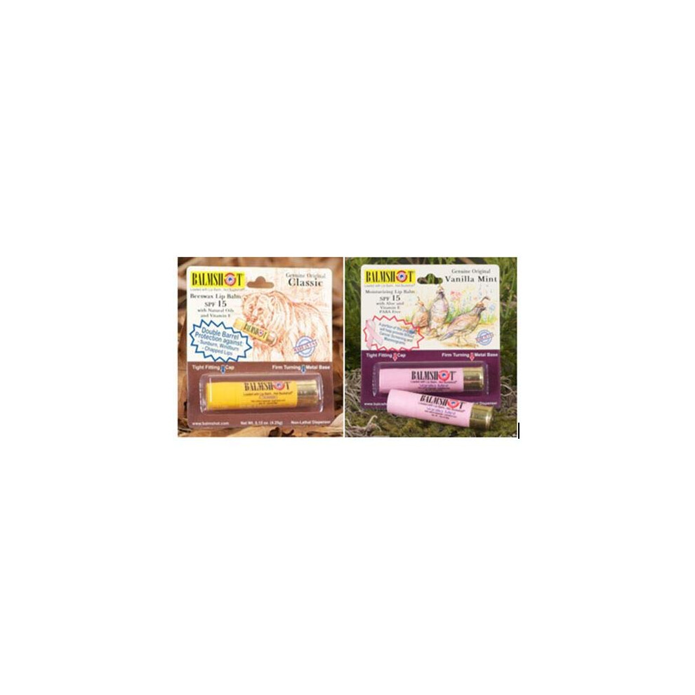 Balsemschot Pink Balmshot Lip Balm Two Pack Of Classic Pure