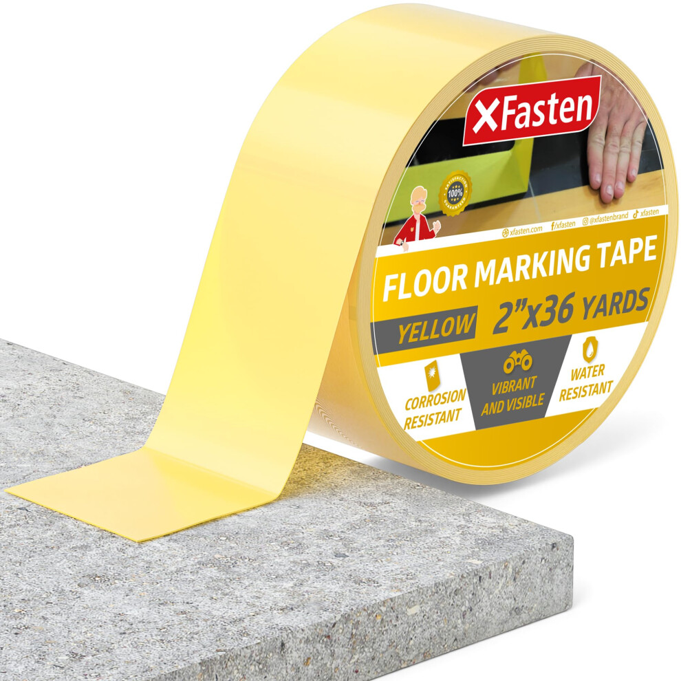 Xfasten Vinyl Floor Tape 2 Inch X 36 Yards 6 Mils Gym Floor Tape 2 Inc 754495878391