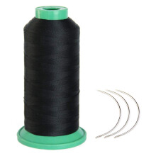 Young Hair 1700 Meters Elastic Nylon Sewing Thread 3pcs 9cm Curl Needl