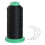 Young Hair 1700m Ελαστική Νάυλον Κλωστή Ραψίματος 3pcs 9cm Βελόνα για Πλεξίματα(Μαύρο) 1