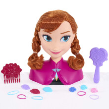 T te coiffer Anna de Disney Frozen, jouets pour enfants sous licence officielle pour les enfants de 3 ans et plus par Just Play