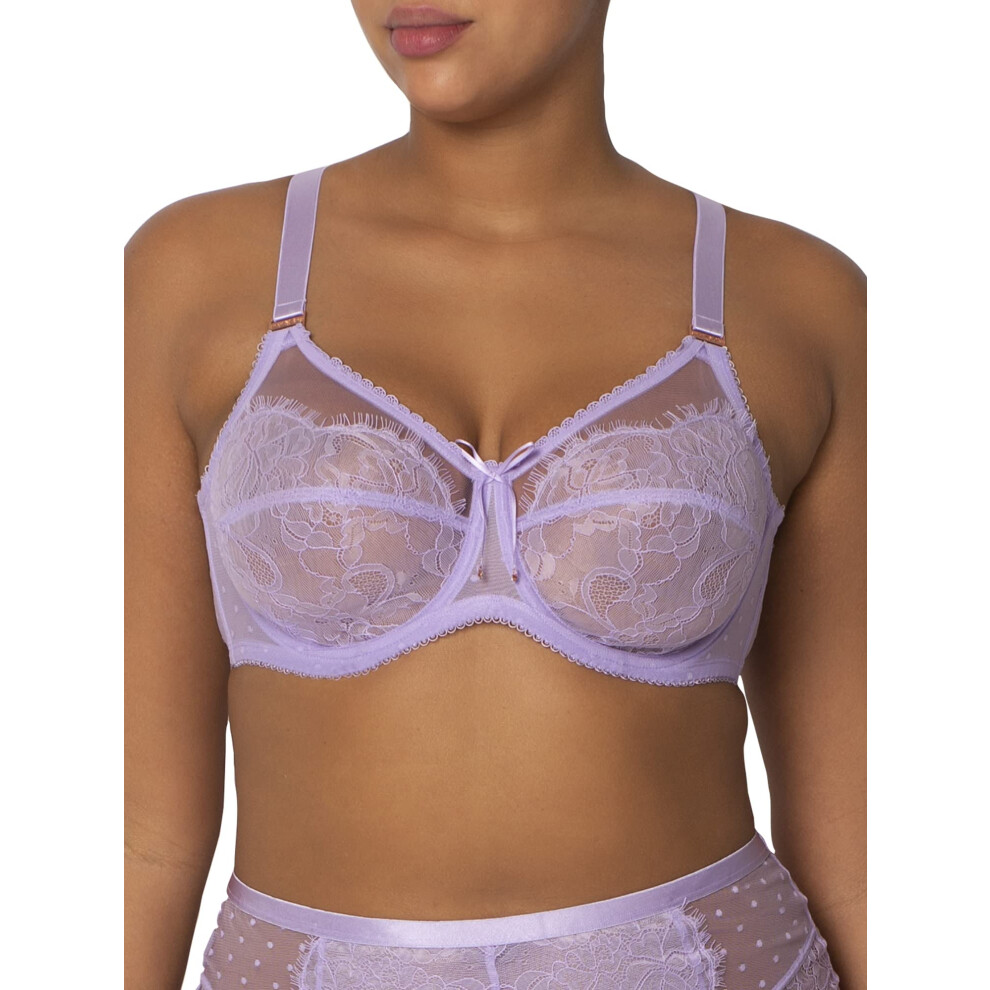 Robe sexy et intelligente pour femme grande taille SA1017 Lilas Iris 46DD