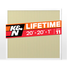 K&N 20x20x1 HVAC Furnace Air Filter Lasts a Lifetime Washable Merv