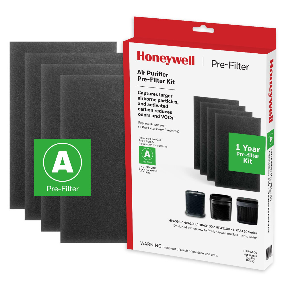 Honeywell HRF-A100 Air Purifier Pre Kit Filter 4-Pack - Allergen Air