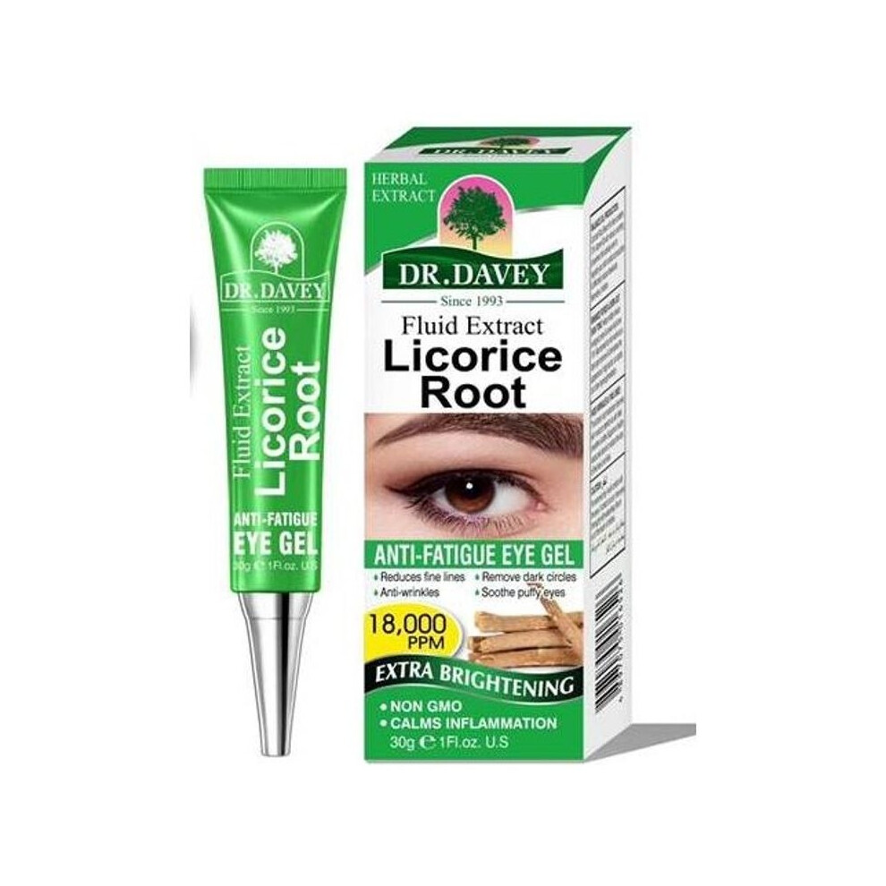 Dr. Davey Licorice Root Eye Gel - |Hydrating and Soothing | Reduces puffiness - 30ml
