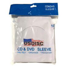 USDISC Pappersfickor 100g Fönster, Flik, Vit, 1000-pack