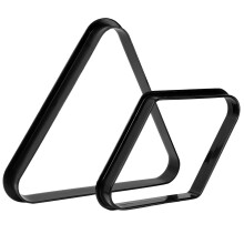 GSE Black Plastic Billiard Pool Ball 8-Ball Triangle Racks / 9-Ball Di
