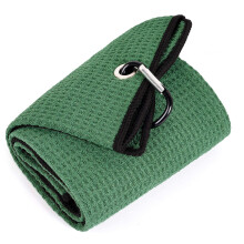 Mile High Life Vida Toalha de Golfe Trium Toalha Premium Microfiber Waffle Pattern com Toalha de golfe verde de Green Duty de servi   o pesado para