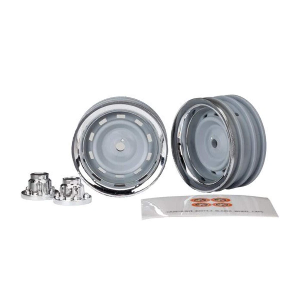 Traxxas TRA8165 Wheels  1.9'  Chrome (2)/ Center caps (2)/ Decal Sheet-image-OPC-PFN56DY-NEW