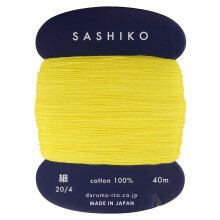 Riedidlo nite Sashiko 40 m, farba 203 - citr   novo    lt    - japonsk    v      ivka a pre      vanie od Yokoty