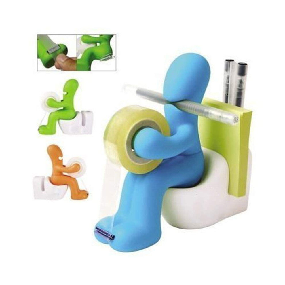 Accessoire de bureau JDYYICZ : Distributeur de ruban adh   sif, porte-m   mo, rangement pour stylos et clips (couleur al   atoire)
