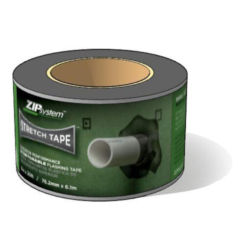 ZIP System Huber Stretch Tape | Αυτοκόλλητο Εύκαμπτο Φλας για Πόρτες-Παράθυρα (3" x 20')